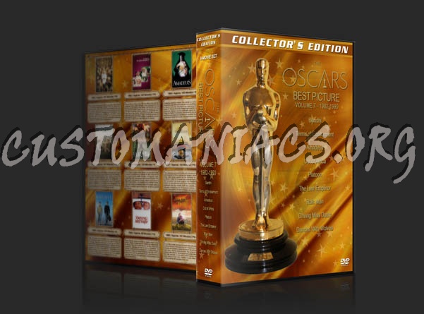 The Oscars: Best Picture - Volume 7 (1982-1990) dvd cover