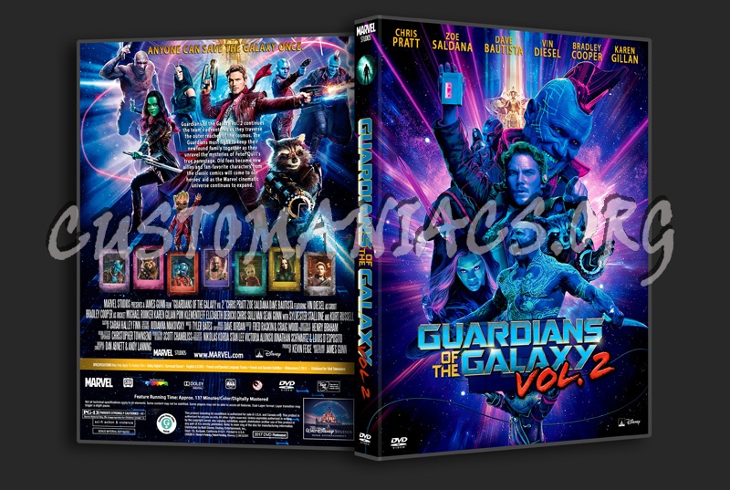 Guardians Of The Galaxy 2 dvd cover