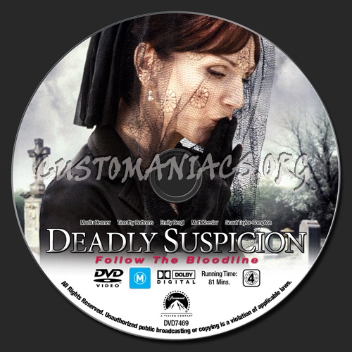 Deadly Suspicion dvd label