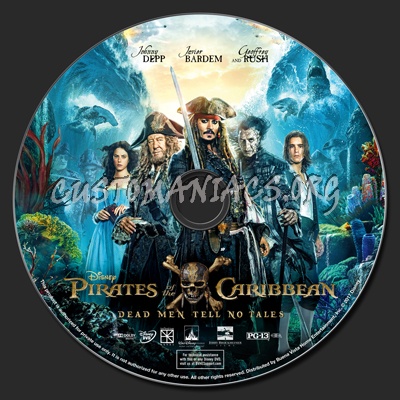 Pirates Of The Caribbean: Dead Men Tell No Tales dvd label