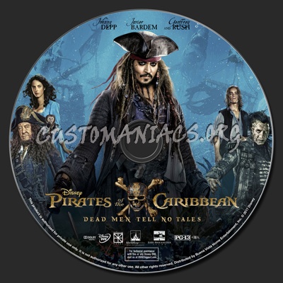 Pirates Of The Caribbean: Dead Men Tell No Tales dvd label