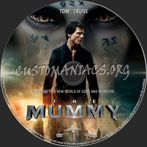 The Mummy dvd label