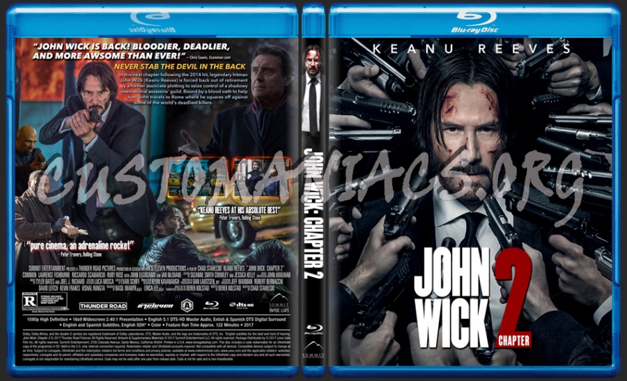 John Wick: Chapter 2 dvd cover