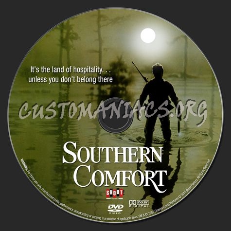Southern Comfort (1981) dvd label