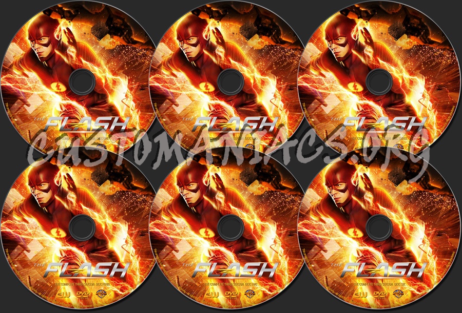 The Flash Season 3 dvd label