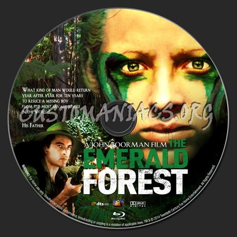 The Emerald Forest (1985) blu-ray label