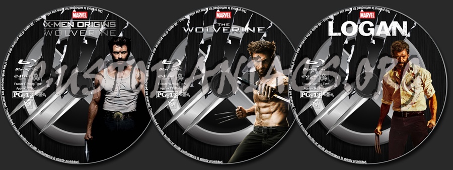 The Wolverine Collection blu-ray label