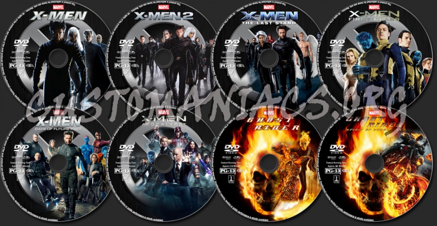 Marvel Collection dvd label