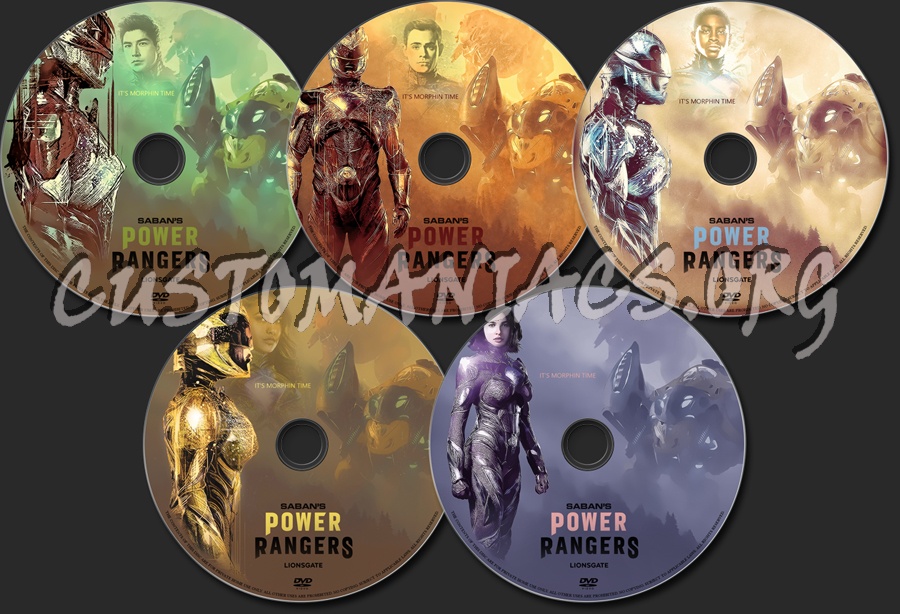 Power Rangers dvd label