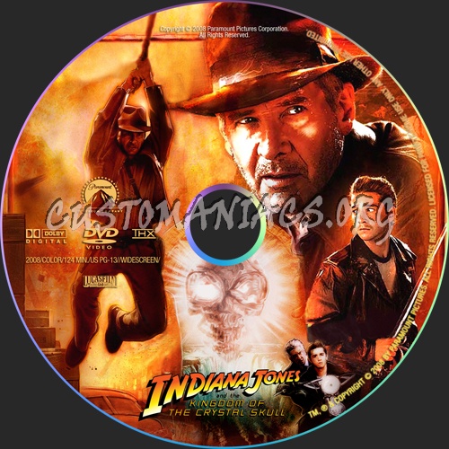 Indiana Jones and the Kingdom of the Crystal Skull dvd label