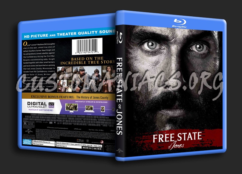 Free State of Jones blu-ray cover