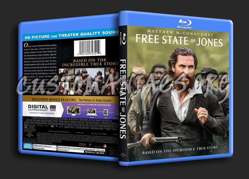 Free State of Jones blu-ray cover