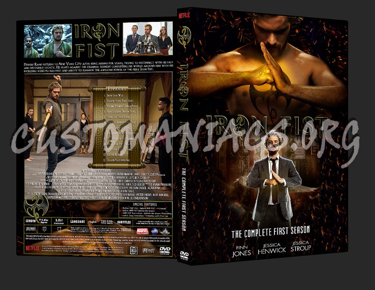 Iron Fist Season 1 dvd cover