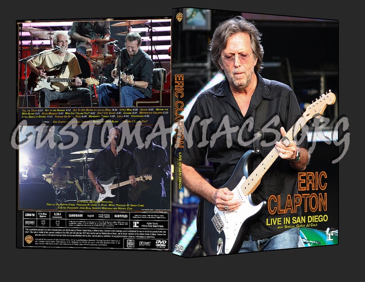 Eric Clapton: Live in San Diego 2007 dvd cover