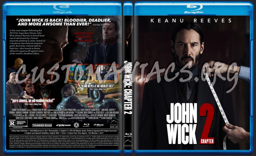 John Wick: Chapter 2 dvd cover