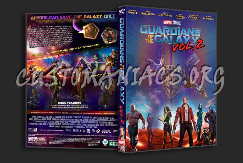 Guardians Of The Galaxy Vol. 2 dvd cover