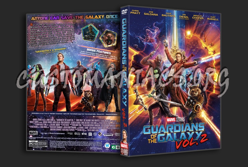 Guardians Of The Galaxy Vol. 2 dvd cover