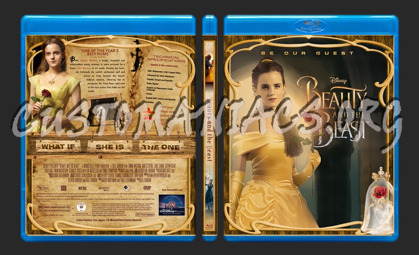 Beauty and the Beast blu-ray cover