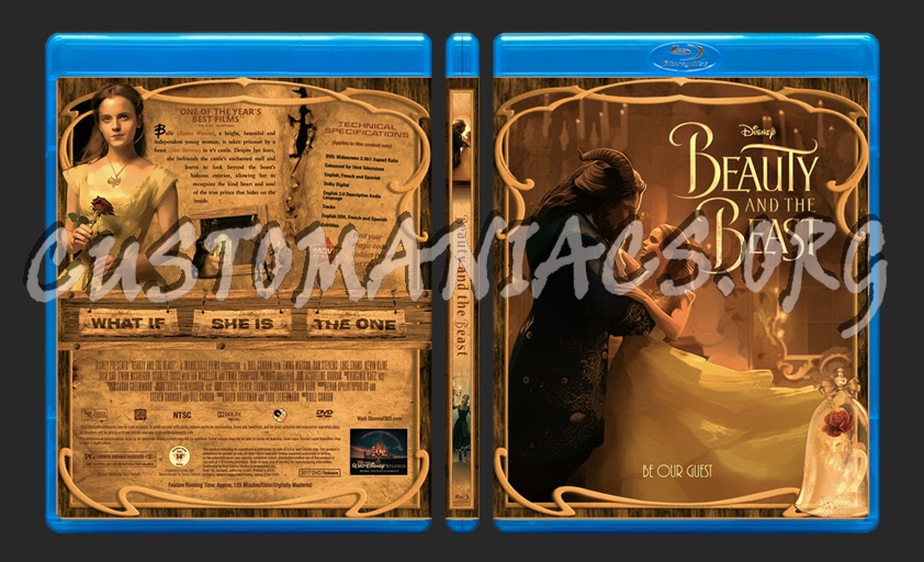 Beauty and the Beast blu-ray cover