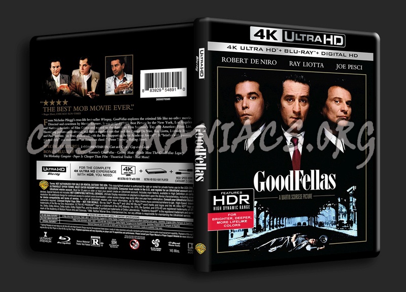 Goodfellas 4K blu-ray cover