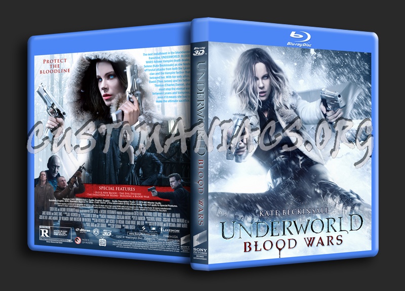 Underworld: Blood Wars 3D dvd cover
