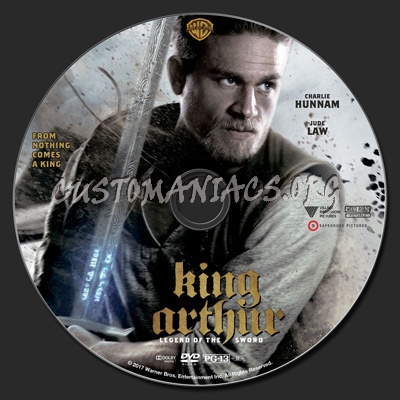 King Arthur: Legend Of The Sword dvd label