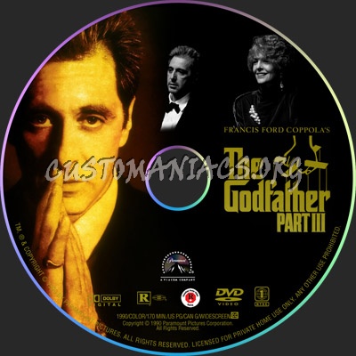 Godfather Part III dvd label