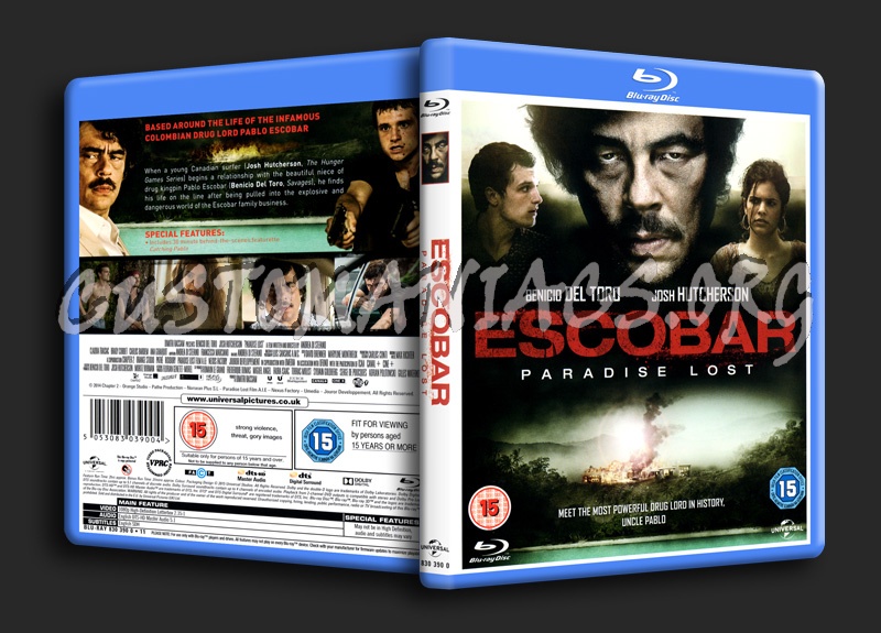 Escobar: Paradise Lost blu-ray cover