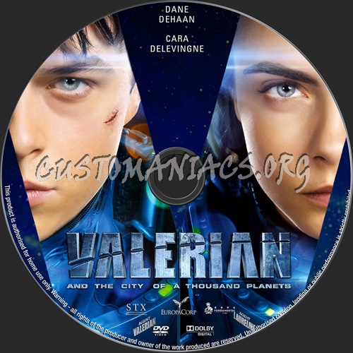 Valerian And The City Of A Thousand Planets dvd label