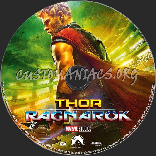 Thor.Ragnarok dvd label