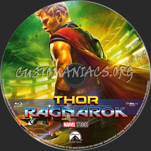 Thor.Ragnarok blu-ray label