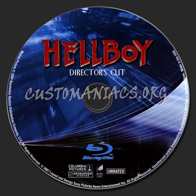 Hellboy blu-ray label