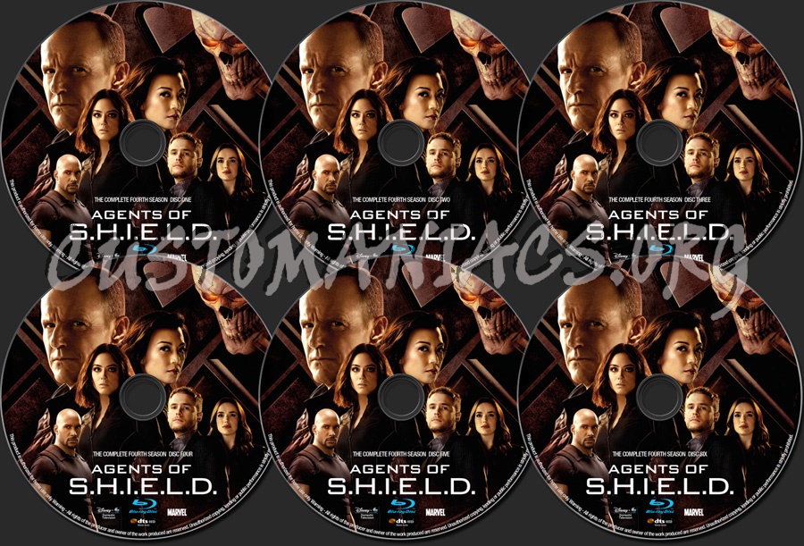 Agents of S.H.I.E.L.D. ( Shield ) Season 4 blu-ray label