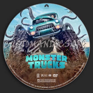 Monster Trucks dvd label