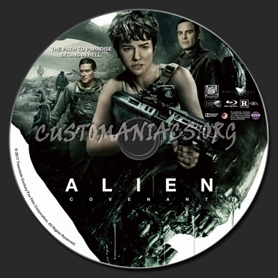 Alien Covenant blu-ray label