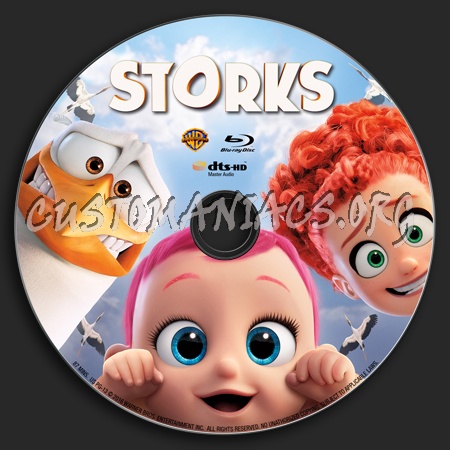 Storks blu-ray label