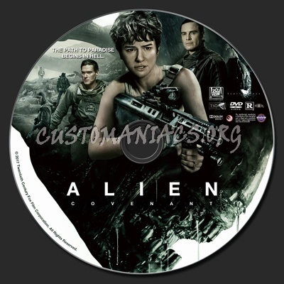 Alien Covenant dvd label