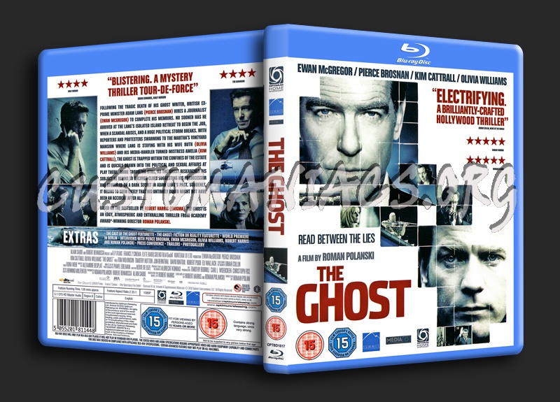 The Ghost (The Ghost Writer) blu-ray cover