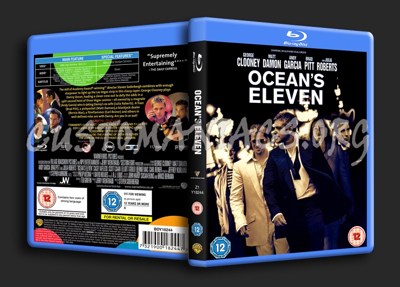 Ocean's Eleven blu-ray cover