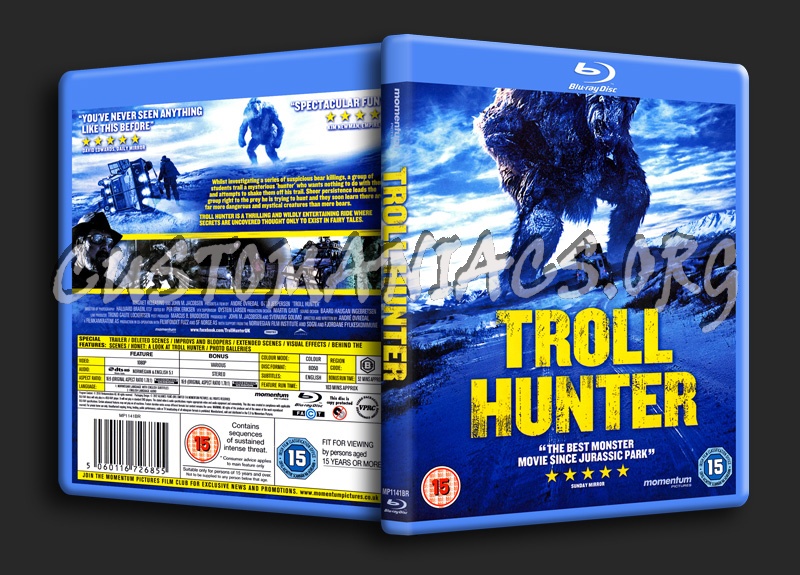 Troll Hunter (Trollhunter) blu-ray cover