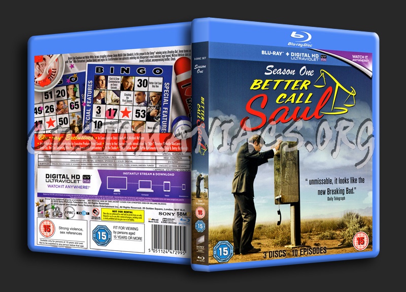 Better Call Saul Season 1 blu-ray cover