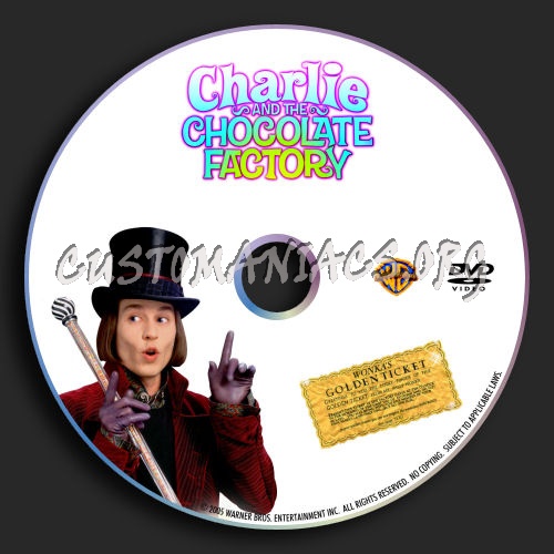 Charlie and the Chocolate Factory dvd label