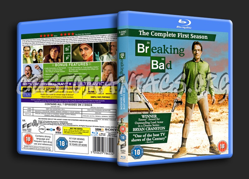 Breaking Bad Season 1 blu-ray cover