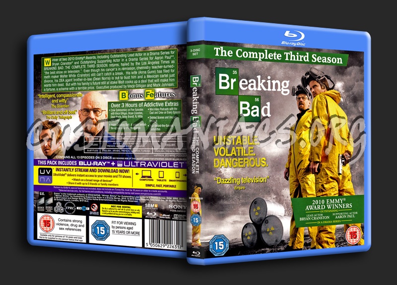 Breaking Bad Season 3 blu-ray cover