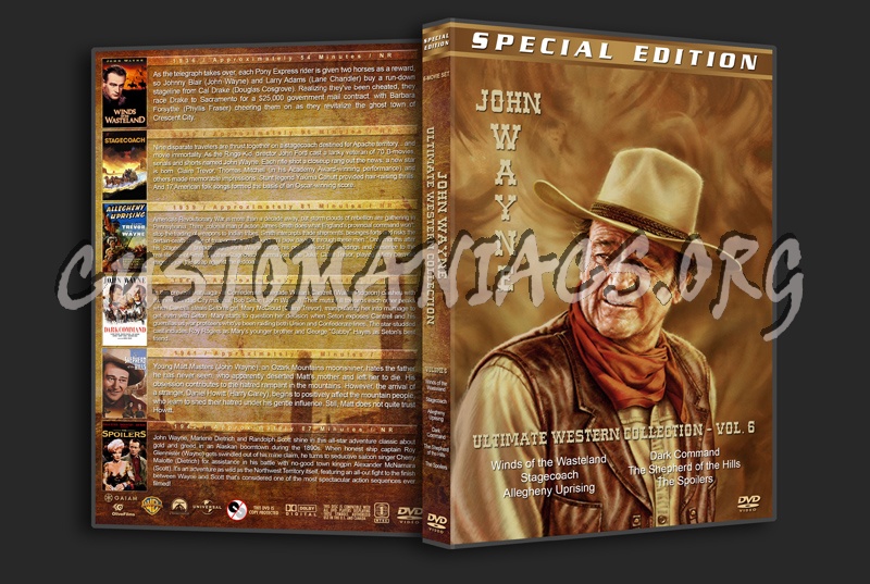John Wayne Ultimate Western Collection - Volume 6 (1936-1942) dvd cover