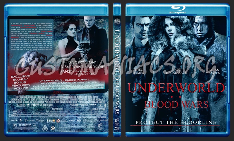 Underworld Blood Wars blu-ray cover