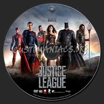 Justice League (2017) dvd label