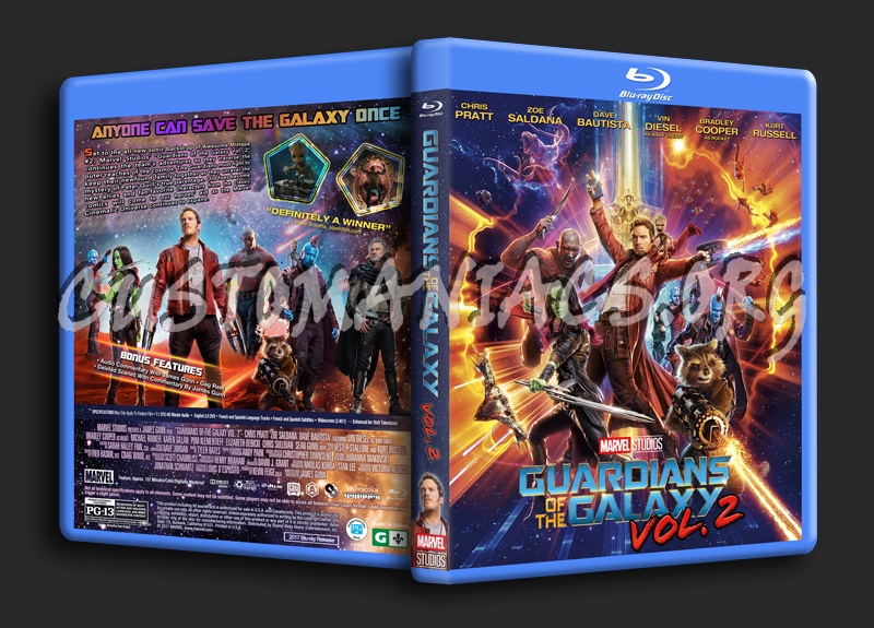 Guardians Of The Galaxy Vol. 2 dvd cover