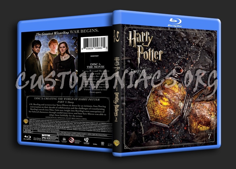 Harry Potter and the Deathly Hallows Part 1 blu-ray cover