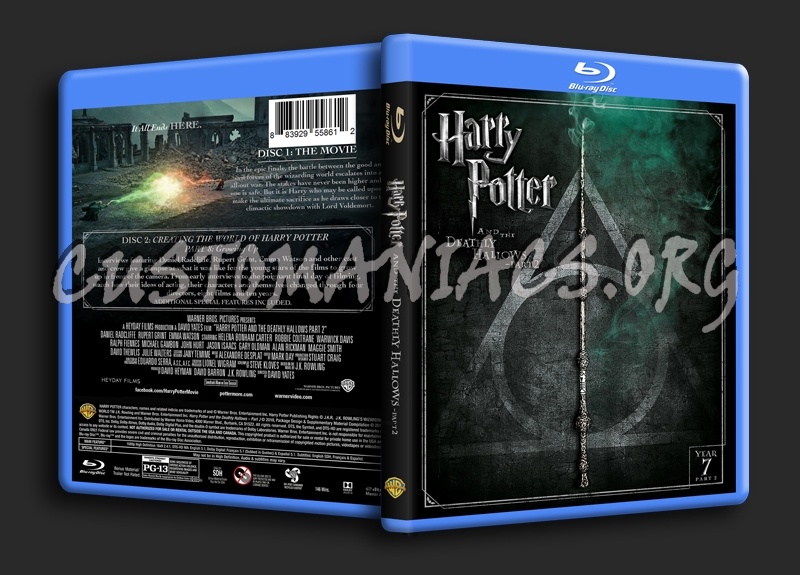 Harry Potter and the Deathly Hallows Part 2 blu-ray cover